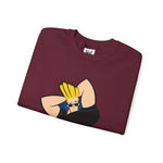 Hunk Johnny Bravo Sweatshirt – Retro Cartoon Graphic Winter Crewneck Unisex