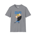 Damn Those Guns Graphic T-Shirt | Johnny Bravo Flexing Biceps Tee