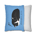 WhimInk Purrfect Day Pillowcase/Cushion Covers - Blue
