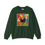 Check Out These Guns Johnny Bravo Sweatshirt – Comic Style Retro Cartoon Winter Crewneck