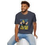 Enough About You Let’s Talk About Me Graphic T-Shirt Retro Johnny Bravo Style Shirt