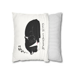 WhimInk Purrfect Day Pillowcase/Cushion Cover White