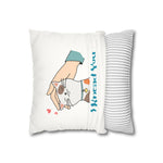 WhimInk I Knead You Pillowcase/ Cushion Covers - White
