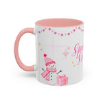Sparkle Season Christmas Mug | Pink Holiday Mug for Women | Cute Aesthetic Winter Mug | Glitter-Inspired Pink Christmas Cup | Festive Gift for Her