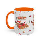 Cute Puppy Santa Hat Mug | Festive Dog Holiday Coffee Cup | Playful Winter Drinkware | Gift for Dog Lovers