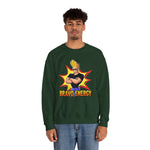 Bravo Energy Johnny Bravo Graphic Sweatshirt – Retro 90s Cartoon Winter Crewneck