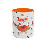 Cute Puppy Santa Hat Mug | Festive Dog Holiday Coffee Cup | Playful Winter Drinkware | Gift for Dog Lovers