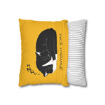 WhimInk Purrfect Day Pillowcase/Cushion Covers - Yellow