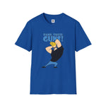 Damn Those Guns Graphic T-Shirt | Johnny Bravo Flexing Biceps Tee