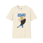 Damn Those Guns Graphic T-Shirt | Johnny Bravo Flexing Biceps Tee