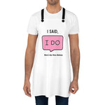 Whimink - I said I DO-  White Couple Apron