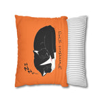 WhimInk Purrfect Day Pillowcase/Cushion Cover Orange