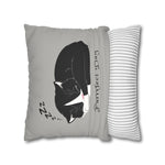 WhimInk Purrfect Day Pillowcase/Cushion Grey