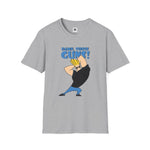 Damn Those Guns Graphic T-Shirt | Johnny Bravo Flexing Biceps Tee