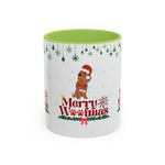 Merry Woofmas Mug – Cute Christmas Dog Mug with Santa Hat | Holiday Gift for Dog Lovers & Pet Parents