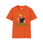 Look But Try Not to Stare Graphic T-Shirt | Funny Johnny Bravo Inspired Tee