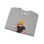 Look But Try Not To Stare Johnny Bravo Sweatshirt – Bold Retro Cartoon Winter Crewneck