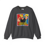 Check Out These Guns Johnny Bravo Sweatshirt – Comic Style Retro Cartoon Winter Crewneck
