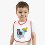 Baby Contrast Trim Jersey Bib