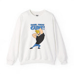 Damn Those Guns Johnny Bravo Sweatshirt – Funny Flexing Cartoon Winter Crewneck