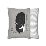WhimInk Purrfect Day Pillowcase/Cushion Grey