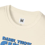 Damn Those Guns Graphic T-Shirt | Johnny Bravo Flexing Biceps Tee