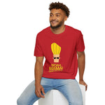 Woah Mama Hoo-hah-huh Graphic T-Shirt | Johnny Bravo Face Illustration Tee