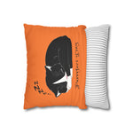 WhimInk Purrfect Day Pillowcase/Cushion Cover Orange