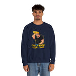 Chill I Know I Look Good Johnny Bravo Graphic Sweatshirt – Funny Retro 90s Cartoon Winter Crewneck