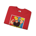 Check Out These Guns Johnny Bravo Sweatshirt – Comic Style Retro Cartoon Winter Crewneck