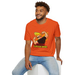 Warning: Heavy Flex Ahead Graphic T-Shirt | Funny Johnny Bravo Inspired Tee