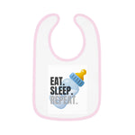 Baby Contrast Trim Jersey Bib