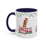 Merry Woofmas Mug – Cute Christmas Dog Mug with Santa Hat | Holiday Gift for Dog Lovers & Pet Parents