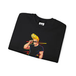 Look But Try Not To Stare Johnny Bravo Sweatshirt – Bold Retro Cartoon Winter Crewneck