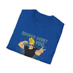 Enough About You Let’s Talk About Me Graphic T-Shirt Retro Johnny Bravo Style Shirt