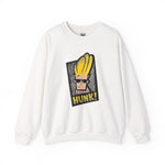 Hunk Johnny Bravo Grunge Sweatshirt – Retro Cartoon Winter Crewneck Unisex