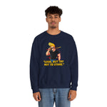 Look But Try Not To Stare Johnny Bravo Sweatshirt – Bold Retro Cartoon Winter Crewneck