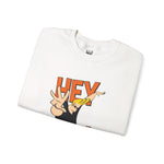 Hey Mama Johnny Bravo Sweatshirt – Retro Cartoon Graphic Winter Crewneck for Men and Women