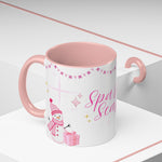 Sparkle Season Christmas Mug | Pink Holiday Mug for Women | Cute Aesthetic Winter Mug | Glitter-Inspired Pink Christmas Cup | Festive Gift for Her