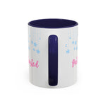 Pretty and Frosted Winter Mug | Pink Aesthetic Snowflake Mug | Cute Christmas Mug for Girls | Frosted Holiday Cup | Pastel Winter Coffee Lover Gift