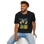 Enough About You Let’s Talk About Me Graphic T-Shirt Retro Johnny Bravo Style Shirt