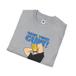 Damn Those Guns Graphic T-Shirt | Johnny Bravo Flexing Biceps Tee