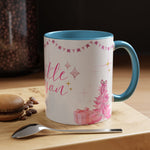 Sparkle Season Christmas Mug | Pink Holiday Mug for Women | Cute Aesthetic Winter Mug | Glitter-Inspired Pink Christmas Cup | Festive Gift for Her