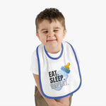 Baby Contrast Trim Jersey Bib