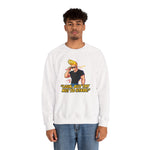 Look But Try Not To Stare Johnny Bravo Sweatshirt – Bold Retro Cartoon Winter Crewneck