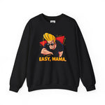 Easy Mama Johnny Bravo Sweatshirt – Retro Cartoon Winter Pullover Unisex Crewneck