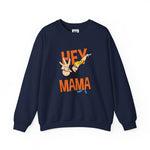 Hey Mama Johnny Bravo Sweatshirt – Retro Cartoon Graphic Winter Crewneck for Men and Women