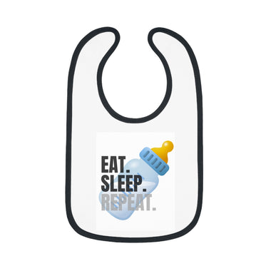 Baby Contrast Trim Jersey Bib