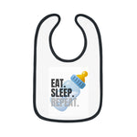 Baby Contrast Trim Jersey Bib