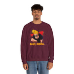 Easy Mama Johnny Bravo Sweatshirt – Retro Cartoon Winter Pullover Unisex Crewneck